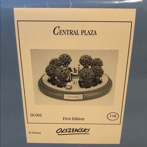 Disney Olszewski Central Plaza Sculpture First Edition NIB COA